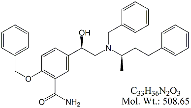 Labetalol hydrochloride -  2-Hydroxy-5-[1-hydroxy-2-[(1-methyl-3-phenylpropyl)amino]ethyl]benzamide  hydrochloride, Labetalol hydrochloride