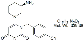 ALG44B: Alogliptin 4-Nitrile Analog