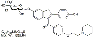 RLX57L: Raloxifene 6-&#946;-D-Glucuronide Lithium Salt