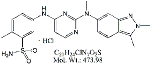 PZP51H: Pazopanib Isomer (HCl)