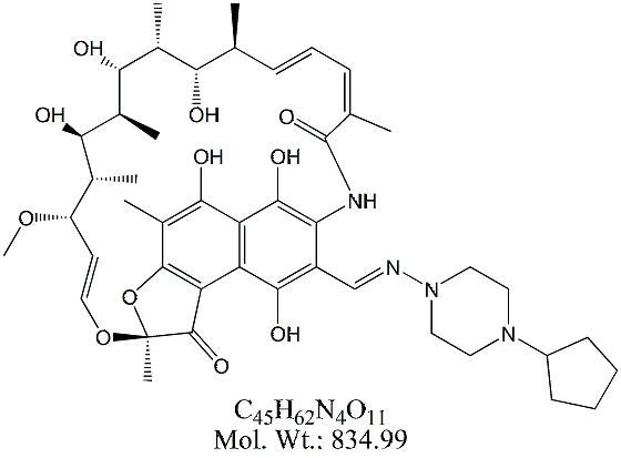 RFT50: Rifapentine 25-Desacetyl